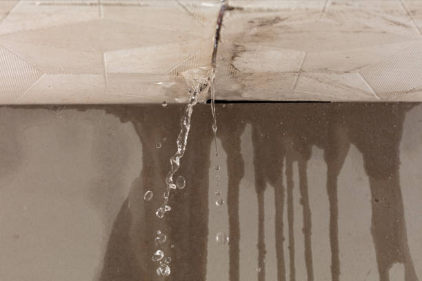Professional Sewage Cleanup technician working in Flanders, NY